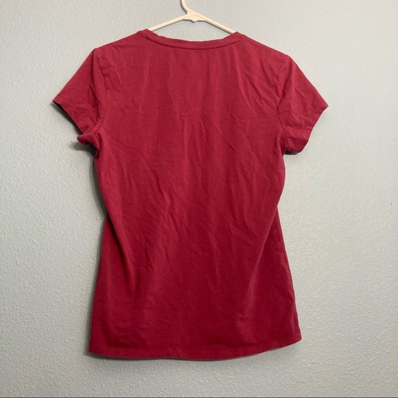 Banana Republic Basic VNeck tee - Raspberry - Picture 7 of 7